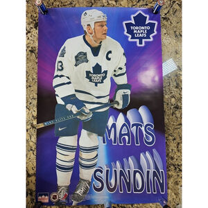 Mats Sundin Poster 1999 Vintage Rolled No Pins NHL Toronto Maple Leafs Starline
